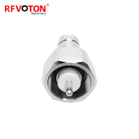 Material de latón conector rf niquelado LC macho abrazadera de enchufe para cable coaxial 1/2 Cable alimentador