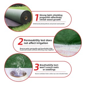 Toile anti-herbe durable et perméable pour arbres fruitiers, <span class=keywords><strong>film</strong></span> plastique agricole écologique perforé pour vergers - Product Image 2
