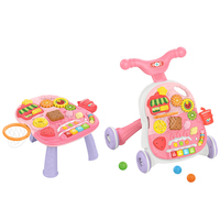 Marche-bébé multifonctionnel avec table d'activités amovible, marche-bébé et table de jeu 2 en 1, jouet éducatif