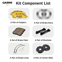 Kit de freinage de course GARRI'S haute performance avec étrier à 4 pistons et disque pour Toyota Hilux Ford Ranger Isuzu D-Max Mitsubishi Triton