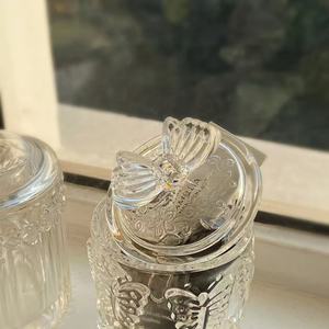 Frasco de Vidrio Transparente Económico <span class=keywords><strong>para</strong></span> Dulces, Frasco de Vidrio Transparente de Lujo con Recubrimiento Electrolítico Colorido <span class=keywords><strong>para</strong></span> Guardar Dulces - Product Image 6