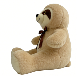 Cute Sitting <b>Sloth</b> Plush Toy Light Brown Soft Fuzzy Stuffed Animal for Kids 3 Years and Above Unisex <b>Gift</b> - Product Image 6