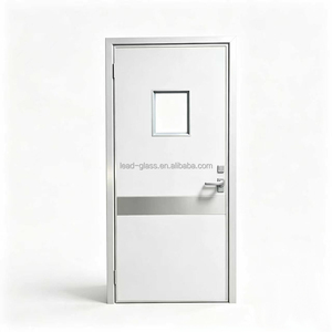 Porte en plomb médical pour clinique, couleur <span class=keywords><strong>RAL</strong></span> 1000 1001 1003 1014 <span class=keywords><strong>1015</strong></span> <span class=keywords><strong>1013</strong></span>, blanche, 2mmpb 3mmpb, avec vitrage - Product Image 4
