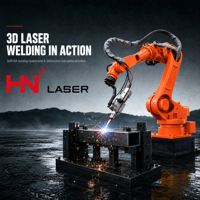 Robot Pengelasan Laser Struktur Baja 6 Axis untuk Otomatisasi Pengelasan Bengkel Fabrikasi Logam Berat