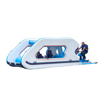 Retraite flottante pour la famille et les amis : Bateau-maison gonflable 4,5 m, best-seller 2026, pliable avec batterie au lithium