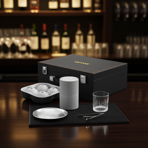 Kit de prensa para bolas de hielo Vevor 7075 de aluminio reutilizable, juego de herramientas para bar con pinzas de acero inoxidable y vaso. - Product Image 2
