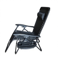 Chaise longue pliante d'extérieur à prix de gros pour balcon, chaise pliante en métal portable et durable