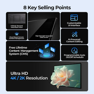 ป้ายเมนูดิจิทัล LCD แบบแขวนผนัง 4K ป้องกันแสงสะท้อน พร้อมระบบจัดการเนื้อหาในตัว สำหรับร้านอาหารและร้านกาแฟ - Product Image 4