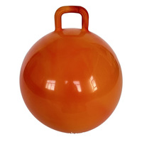 Ballons rebondissants gonflables de 80 cm, balles de saut multi-tailles en PVC avec poignée, logo personnalisé, jouet éducatif pour adultes