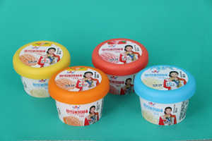D62-85g nhựa Ice Cream ly dùng một lần sữa chua container bánh cup PP chất liệu cup IML in ấn với nắp - Product Image 5