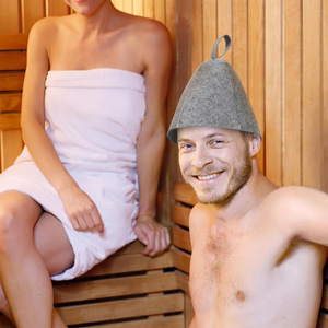 Fournisseur transfrontalier : <span class=keywords><strong>Bonnet</strong></span> <span class=keywords><strong>de</strong></span> <span class=keywords><strong>bain</strong></span> en feutre, chapeau <span class=keywords><strong>de</strong></span> sauna, chapeau <span class=keywords><strong>de</strong></span> hammam gris, <span class=keywords><strong>blanc</strong></span>, noir, <span class=keywords><strong>bonnet</strong></span> absorbant. - Product Image 3