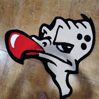 Customized Tiger Design Acrylic Handmade Luxury Modern Living Room Flooring Carpets Rugs with Cotton Backing for Commercial Use