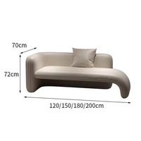 Sofa Recliner Minimalis Modern Gaya Italia Berbentuk L Dua Dudukan Bahan Kayu dan Busa untuk Ruang Tamu, Hotel, dan Homestay