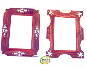 Cadre photo en bois beau concepteur fait à la main avec incrustation en laiton travail Antique Imitation Style Design européen Art à collectionner - Product Image 1