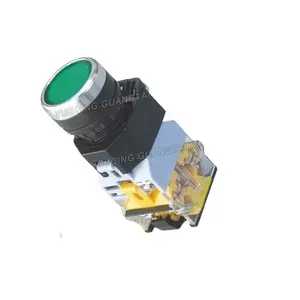 Interrupteur à bouton-poussoir affleurant LA38-11D de haute qualité avec lampe