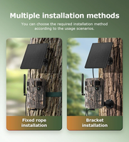 Caméra de chasse ST-HC828 à double objectif 4G GPS solaire CMOS IP66 étanche 12MP avec détection de mouvement PIR et vision nocturne HD