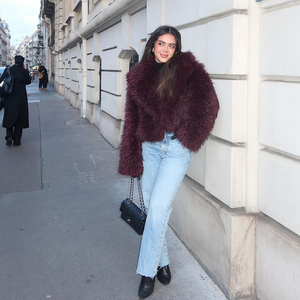 <span class=keywords><strong>Manteau</strong></span> en <span class=keywords><strong>fausse</strong></span> <span class=keywords><strong>fourrure</strong></span> blanche mi-saison à la mode pour femmes nouveau <span class=keywords><strong>manteau</strong></span> chaud Streetwear automne et hiver - Product Image 3