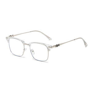 <span class=keywords><strong>Lunettes</strong></span> de Vue Unisexe <span class=keywords><strong>Tendance</strong></span> <span class=keywords><strong>2022</strong></span>, Monture Métallique Anti-Lumière Bleue, Style Personnalisé - Product Image 4