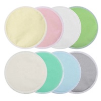 Coussinets d'allaitement ronds réutilisables en bambou coussinets d'allaitement lavables écologiques ronds imperméables coussinets de soutien-gorge de maternité personnalisés