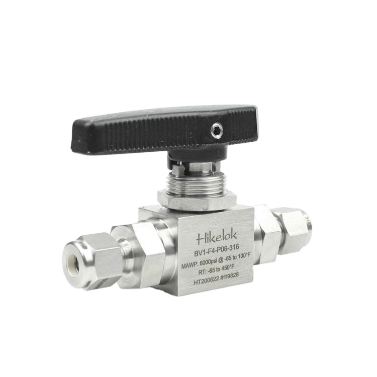 Шаровой кран высокого давления Hikelok 6000 psi 1/8 дюйма до 3/4 из нержавеющей стали
