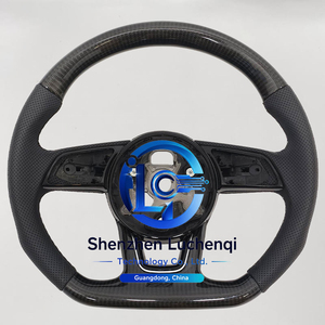 Volante Ergonomico in Fibra di Carbonio con LED per <span class=keywords><strong>Audi</strong></span> <span class=keywords><strong>A6</strong></span>/S6 A7/S7 2010-2015, Modifica Interni - Product Image 6
