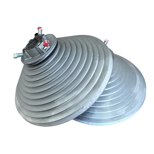 Vente directe d'usine WUXI, porte de <span class=keywords><strong>garage</strong></span> sectionnelle industrielle à levage vertical durable de 18 pouces, tambours à câble en aluminium moulé sous pression, 2 ans - Product Image 1