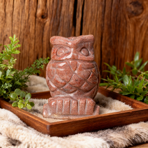 Toptan Doğal Ham Reiki Renkli Değerli Taş El Yapımı Cilalı Baykuş Kristal Hayvan Figürü El Sanatları Baykuş Heykeli Hediyelik - Product Image 3