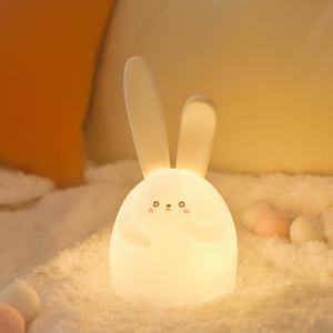 LED Thỏ Mini bunnylamp phim hoạt hình Squishy đáng yêu trước khi đi ngủ USB nightlamp trẻ em ngủ bảng đồ chơi đèn dễ thương Bunny ánh sáng - Product Image 4