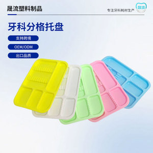 Plateaux de rangement dentaires en plastique, cinq couleurs, grand format rectangulaire, pour usage domestique et commercial - Product Image 2
