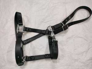 Harnais pour cheval en fourrure de vison de qualité supérieure avec rembourrage doux et sangles réglables pour un confort maximal - Product Image 2