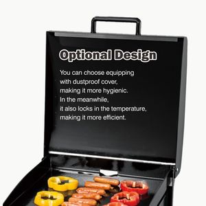 Mini BBQ Grill d'extérieur <span class=keywords><strong>Plancha</strong></span> à <span class=keywords><strong>gaz</strong></span> GPL en acier inoxydable à 2 brûleurs avec design pliable en <span class=keywords><strong>fonte</strong></span> galvanisée pour usage alimentaire - Product Image 5