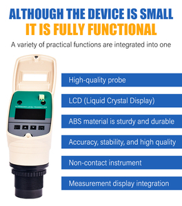 חיישן מפלס מים אולטרסוני מפלדת אל-חלד FMT דיוק של 0.5% טמפרטורת עבודה 10~80C פלט 24VDC - Product Image 3