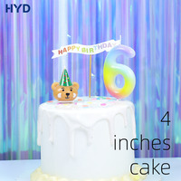 Adorable Adorno de Pastel de Oso 2026 con Sombrero, Vela de Cumpleaños de Animal de Dibujos Animados 3D, Insertos Decorativos para Hornear para Decoración de Pastel de Cumpleaños de Bebé