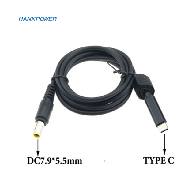 USB Type C PD Charging Cable Cord USB-C to 7.9x5.5mm Laptop Power Adapter Connector for Lenovo Thinkpad
