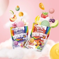 Bonbons colorés et moelleux, très vendus en Chine, 36g, saveur de fruits mélangés multicolores, bonbons aux fruits