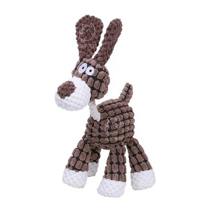 Grappig ezelhond-schapendier piepspeeltje voor huisdieren - duurzaam bijtbestendig kauwspeeltje, interactief puzzelknuffel voor puppy's - Product Image 6