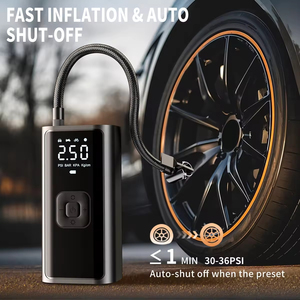 <strong>Best</strong> Selling 19mm Corded Tire Inflator Portable Electric <strong>Air</strong> <strong>Pump</strong> for Cars Digital 150psi <strong>Air</strong> Pressure ABS Car Tire Inflator - Product Image 4