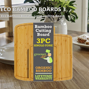 Ensemble de planches à découper rectangulaires en bambou épais, écologiques, jetables, lavables au lave-vaisselle, avec logo personnalisé, pour légumes et viande, vente en gros - Product Image 2