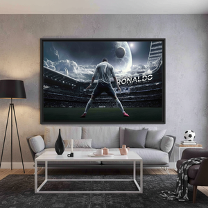 Cristiano Ronaldo Canvas Print: Personalized Sports Decor,<b>BLACK</b> <b>FRAMED</b> CANVAS - Product Image 3