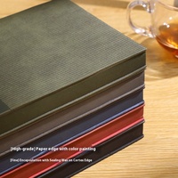 Set de Regalo de Cuaderno Espiral A5 de PVC para Actas de Reuniones y Registro Anual con Logotipo Personalizado