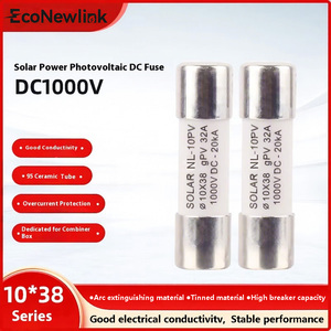 Сертифицированный UL/IEC, 32A/15A, 1000VDC, солнечный предохранитель 10x38, керамический корпус, PV-комбайнер 20kA, размыкающая способность 6A/16A для фотоэлектрической системы - Product Image 2