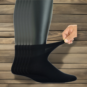 Wholesale 100% Cotton Men's Thin Crew Dress <b>Socks</b> Basic <b>Black</b> High Business Suit Spring Anti-Bacterial Casual Logo Breathable - Product Image 2