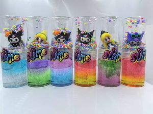 ชุดสไลม์คริสตัลกลิตเตอร์ใสสีผสมแบบกาแล็กซี่ ขวดขนาดกลาง ดีไซน์ใหม่ พร้อมตุ๊กตาอนิเมะ - Product Image 4