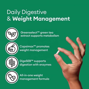 Capsules Probiotiques Céto Brûle-Graisses Certifiées, Faible Teneur en Sucre et en Matières Grasses, Personnalisées en Usine, pour une Perte de Poids Rapide, 60 Gélules Diététiques - Product Image 2