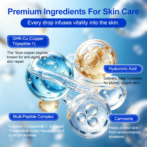CHIC <span class=keywords><strong>BEAUTE</strong></span> Disponibile SNAP-8 Soluzioni per la Pelle Siero Viso Anti-Età con Peptidi di Collagene Vegano e Peptidi di Rame Blu GHK-CU - Product Image 5