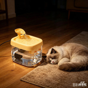 น้ำพุแมว ความจุขนาดใหญ่ วัสดุ ABS แบบหมุนเวียนอัตโนมัติสำหรับแมว - Product Image 3