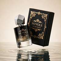 Vente en gros d'usine, flacon de parfum noir 100 ml, cylindre 30 ml, flacon de parfum en verre de luxe, flacon de parfum brun avec couvercle 50 ml
