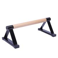 Lron triangle push-up support bois de hêtre petites barres parallèles équipement de fitness paralettes en bois poignée support