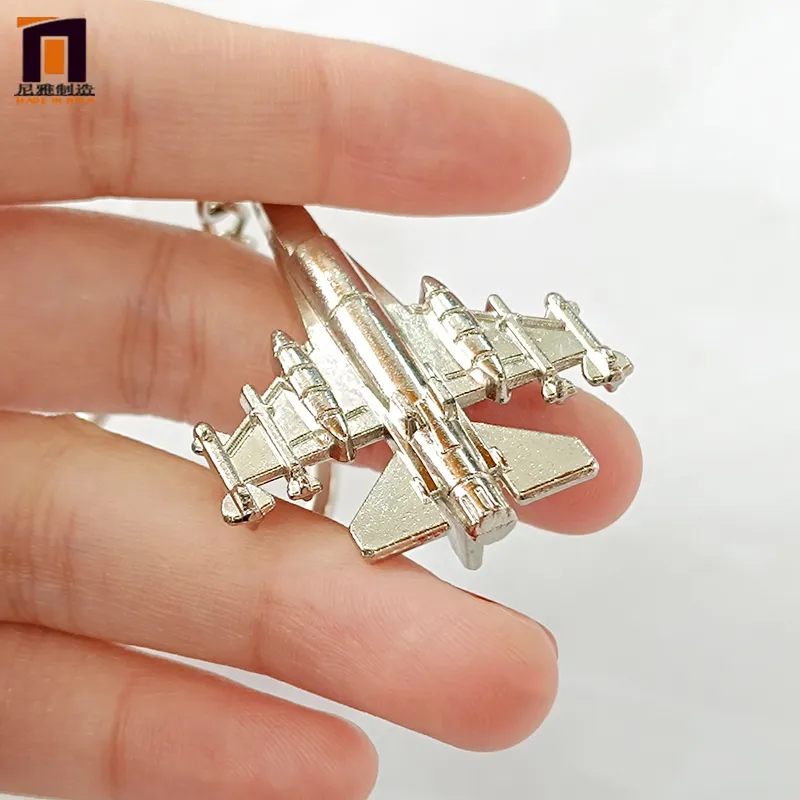 열쇠 고리 액세서리 열쇠 고리 사용자 정의 금속 개인화 된 Porte 음자리 열쇠 고리 비행기 비행기 비행기 맞춤형 3D