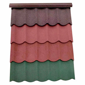 กระเบื้องหลังคาโลหะเคลือบหินสีรุ้งแบบดั้งเดิม สำหรับโรงแรม - กันน้ำ กันลม กันไฟ รับประกัน 5 ปีขึ้นไป โอเว่นส์ - Product Image 1